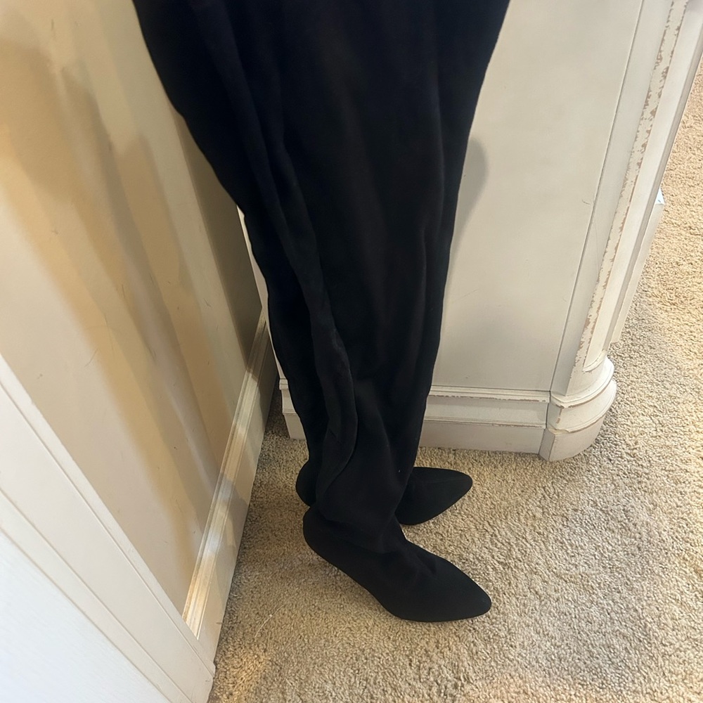 Madden Girl Black Over the Knee Boots - Picture 2 of 3